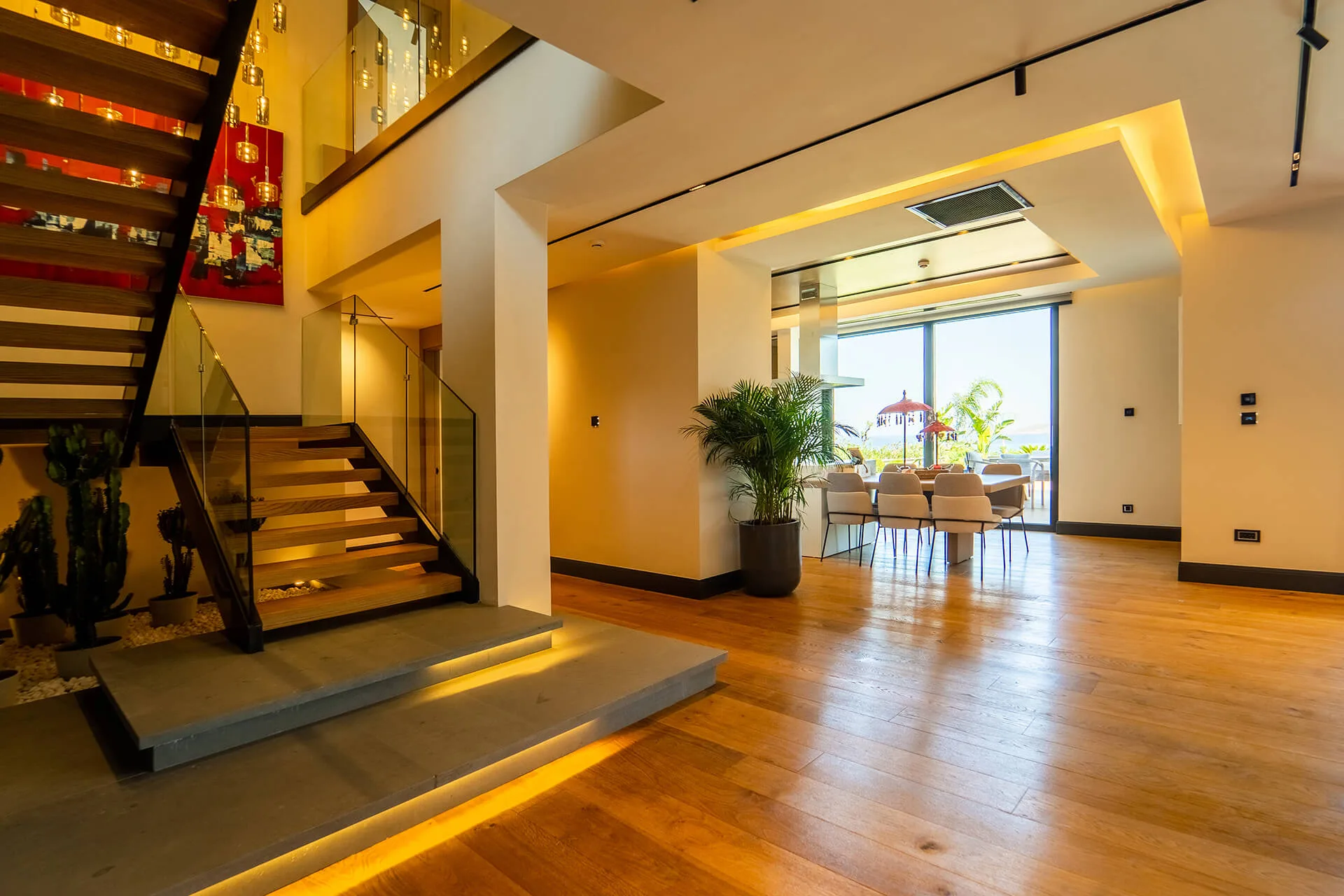 Velux Yalıkavak villa entrance and staircase