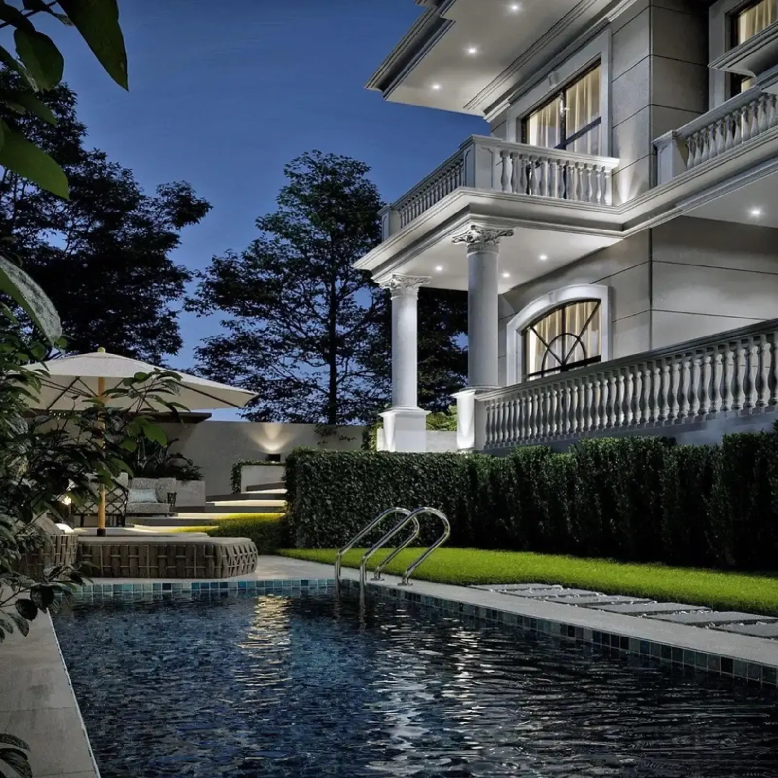 Villa Istanbul Kumburgaz pool