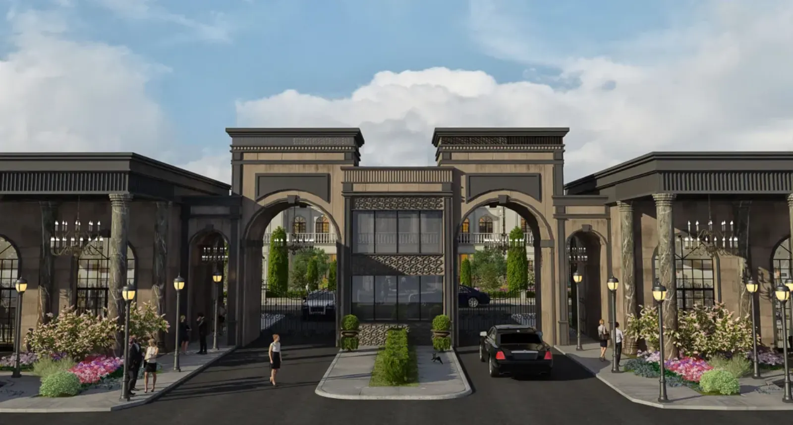 Volony Omerli Mansions entrance gate